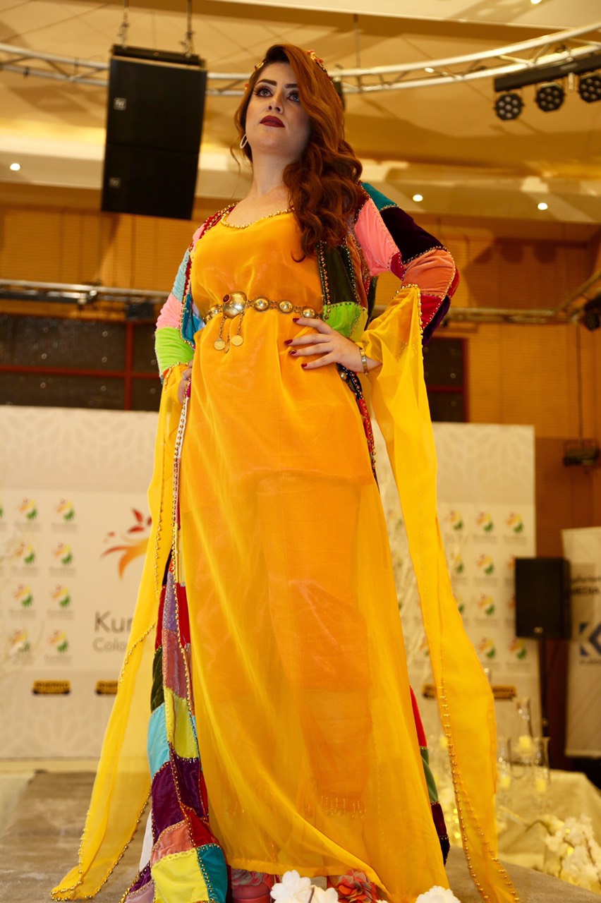 A Kurdish fashion design contest in the Kurdistan Region's Sulaimani, Feb. 1, 2019. (Photo: Kurdistan 24/Ibrahim Fatah)